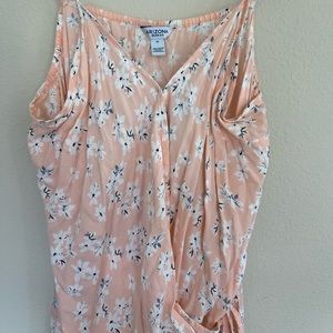 Arizona peach floral romper